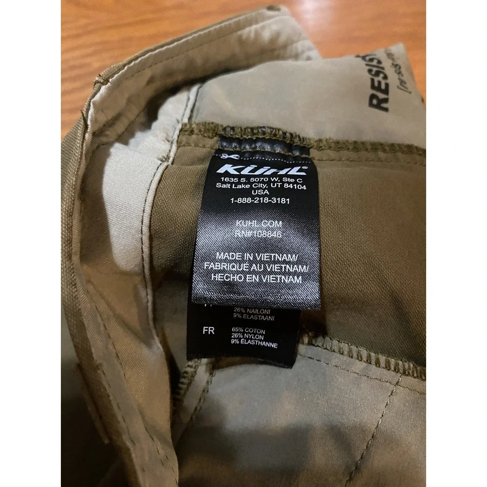 Kuhl Resistor Chino 40x36 Pants Men Hiking Outdoor Stretch Trouser Green